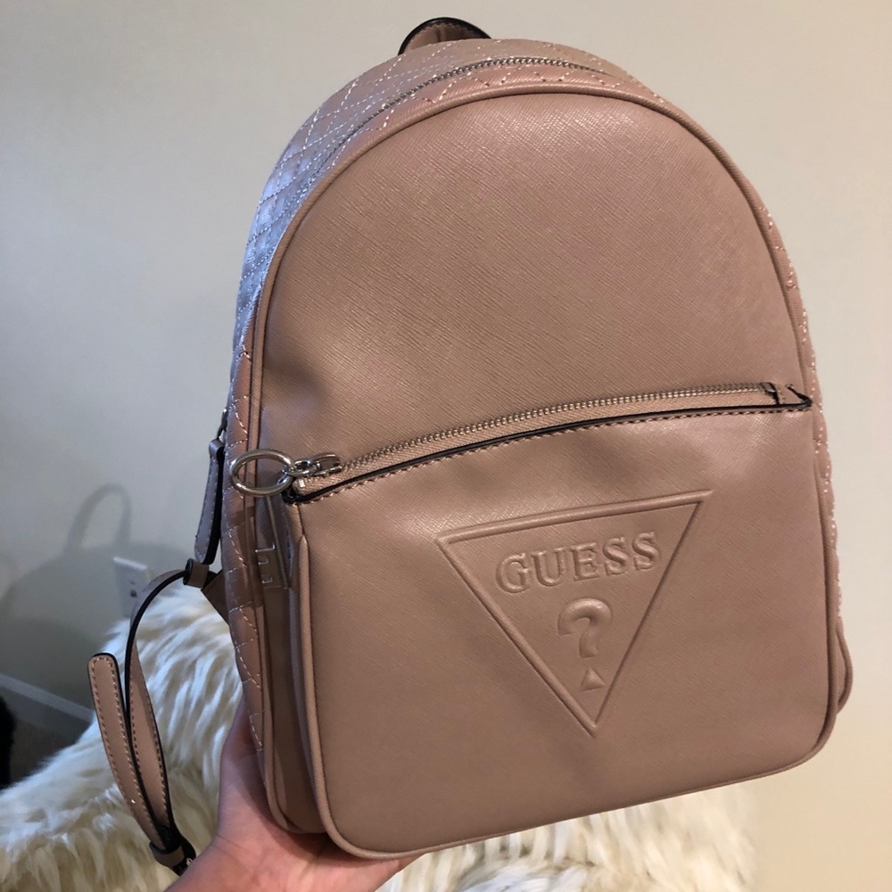 Guess light pink mini backpack